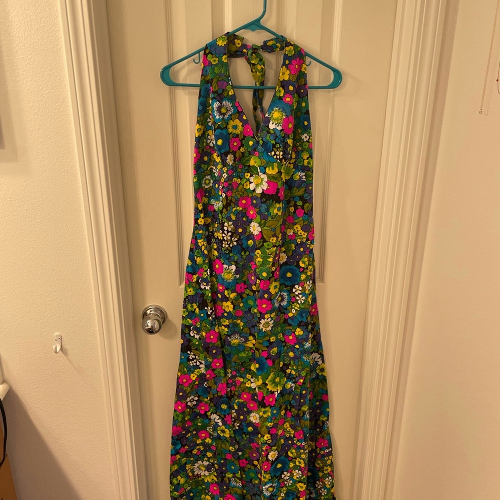 Vintage tagless halter Dress Muumuu.